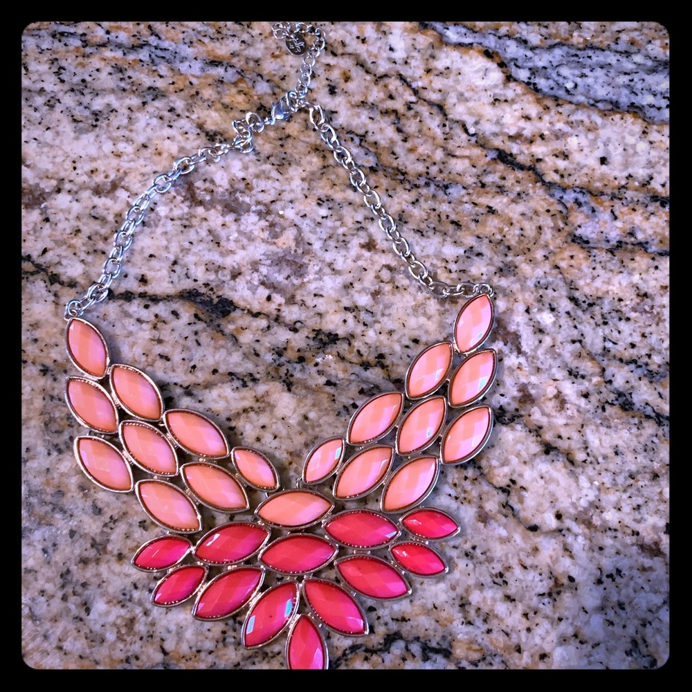 Pink statement necklace